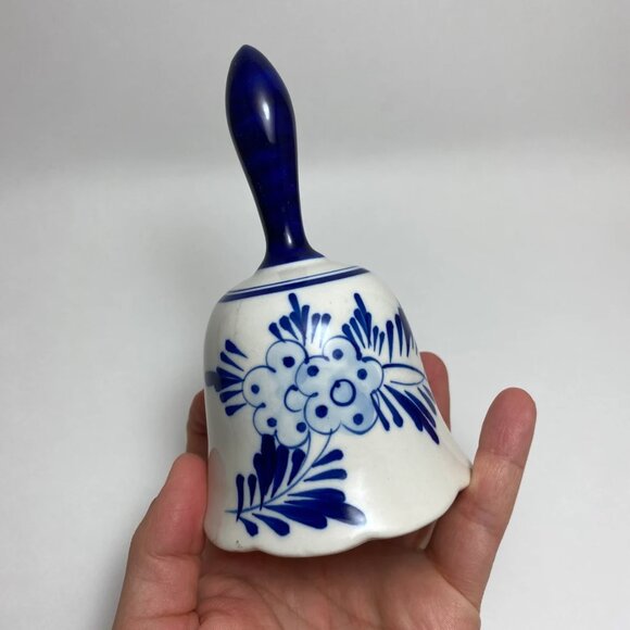 Delft Blue Ceramic Windmill Bell Blauw Dutch Holland Blue and White - Picture 3 of 6